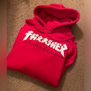 Thrasher Skateboard Magazine Japanese-Style Print Streetwear Hoodie